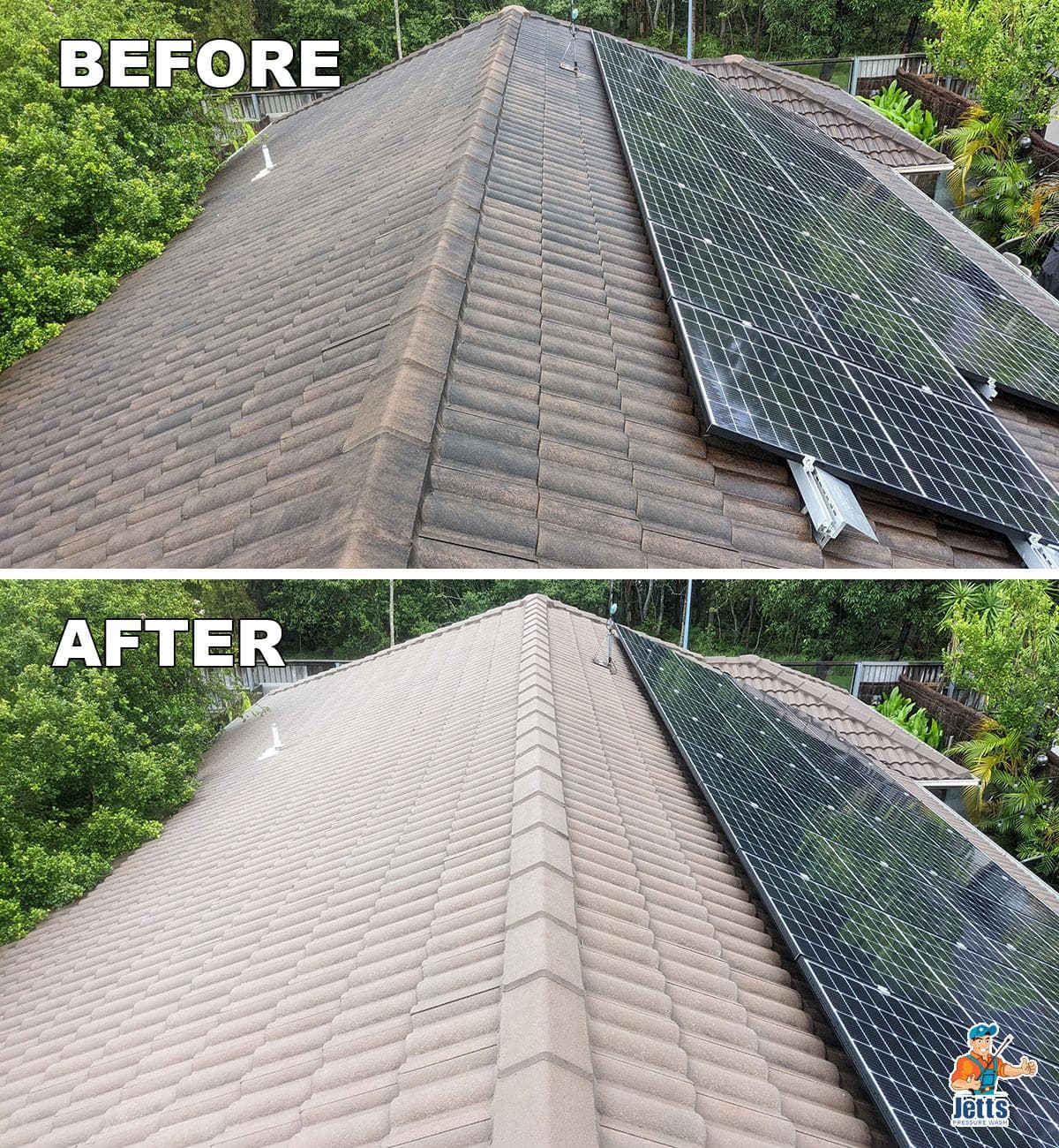 Pressure washing results in Melbourne